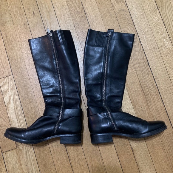 Michael Kors Logo Leather Riding Boots -- GREAT CONDITION - Picture 3 of 5